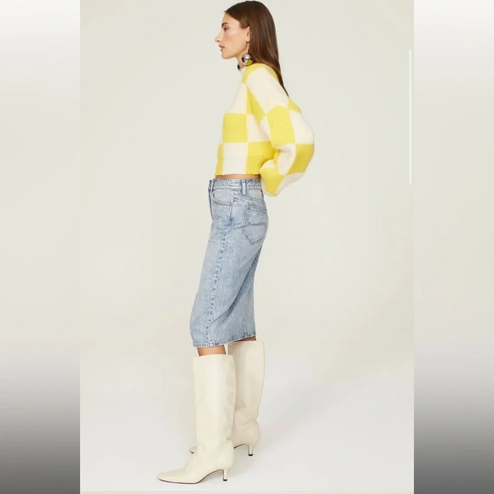 LEE Mid Rise Denim Skirt, RTR - Picture 3 of 11